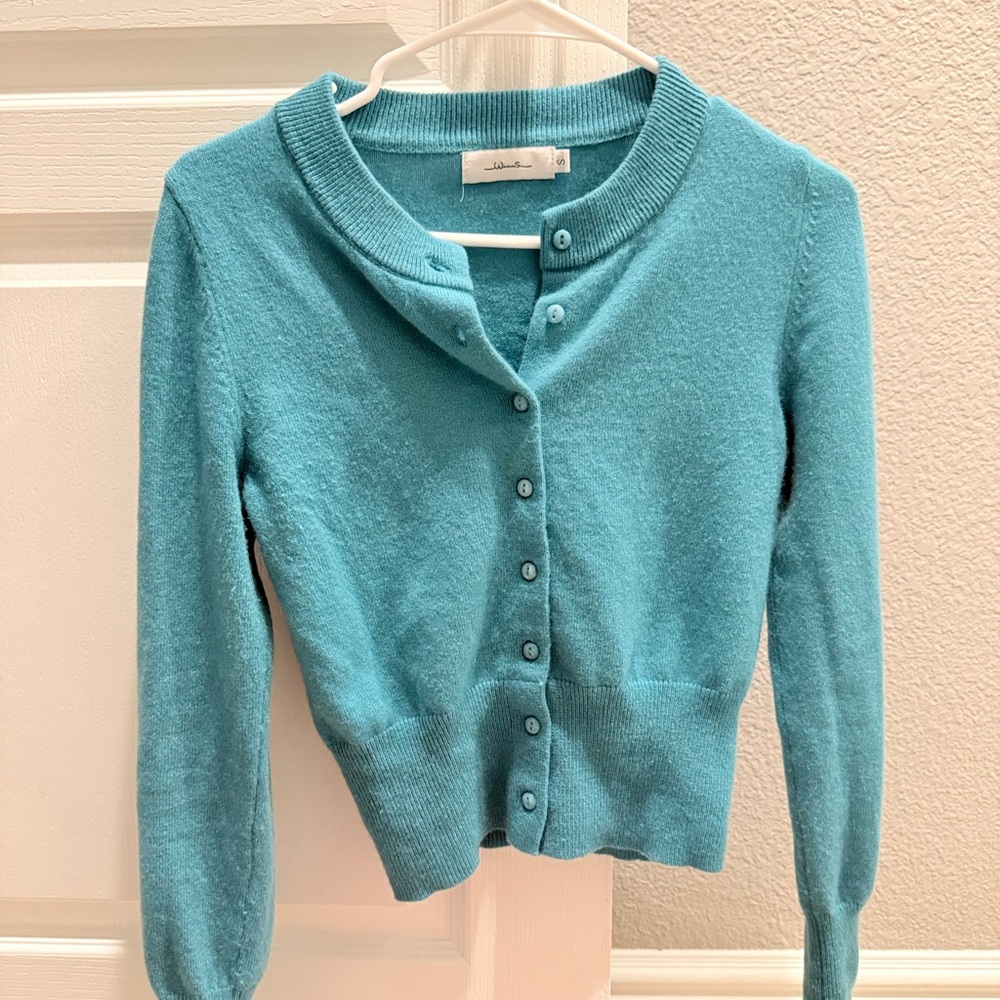 Blue Button-Up Sweater